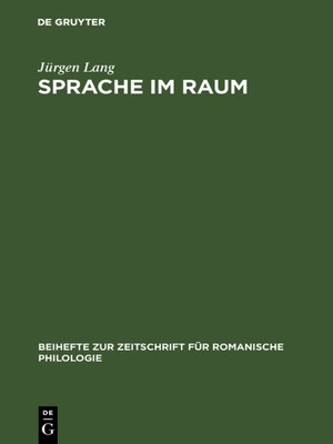 cover image of Sprache im Raum